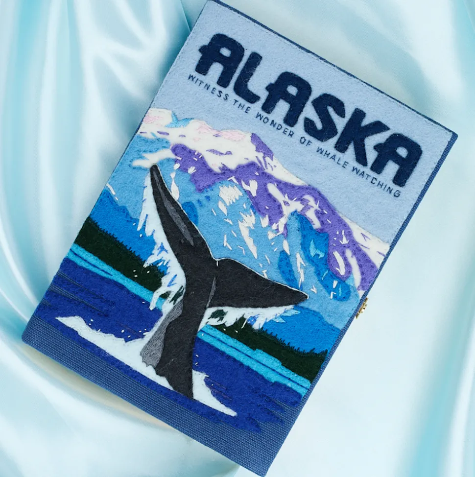 Non-Strapped|Book Clutch<Olympia Le-Tan Alaska Whale