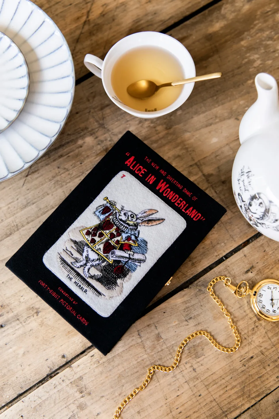 Non-Strapped|Book Clutch<Olympia Le-Tan Alice Rabbit