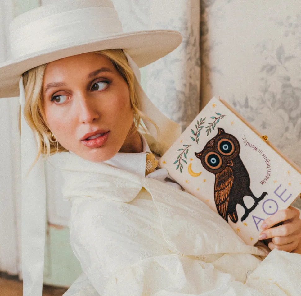 Non-Strapped|Book Clutch<Olympia Le-Tan Athens Owl