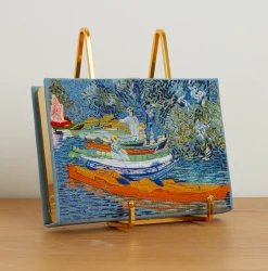 Strapped|Book Clutch<Olympia Le-Tan Bank of the Oise at Auvers (Strapped)