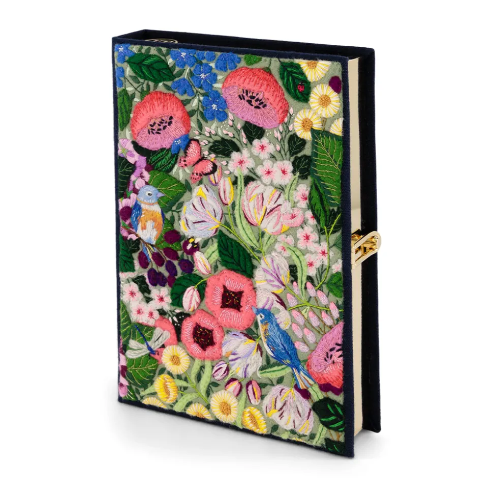 Non-Strapped|Book Clutch<Olympia Le-Tan Blue Bird