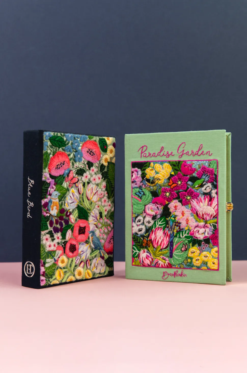 Non-Strapped|Book Clutch<Olympia Le-Tan Blue Bird