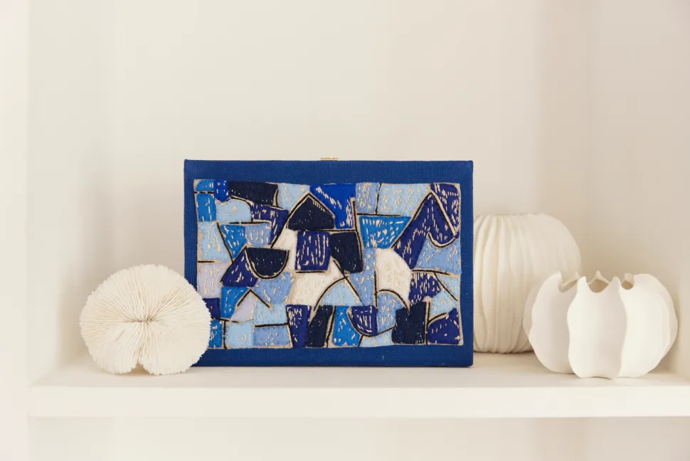 Strapped|Book Clutch<Olympia Le-Tan Blue Night (Strapped)