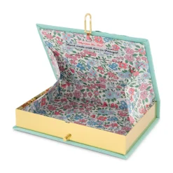 Non-Strapped|Book Clutch<Olympia Le-Tan Capri Lemons Aquamarine
