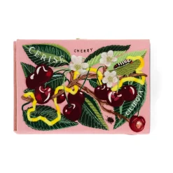 Non-Strapped|Book Clutch<Olympia Le-Tan Cherry