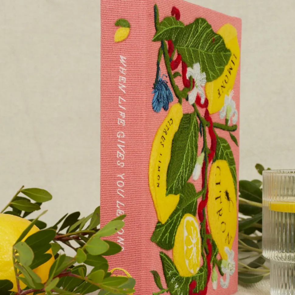 Non-Strapped|Book Clutch<Olympia Le-Tan Citrus Charm