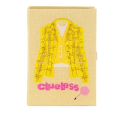 Non-Strapped|Book Clutch<Olympia Le-Tan Clueless – Ugh! As If (Linen)