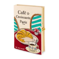 Non-Strapped|Book Clutch<Olympia Le-Tan Coffee and Croissants Paris