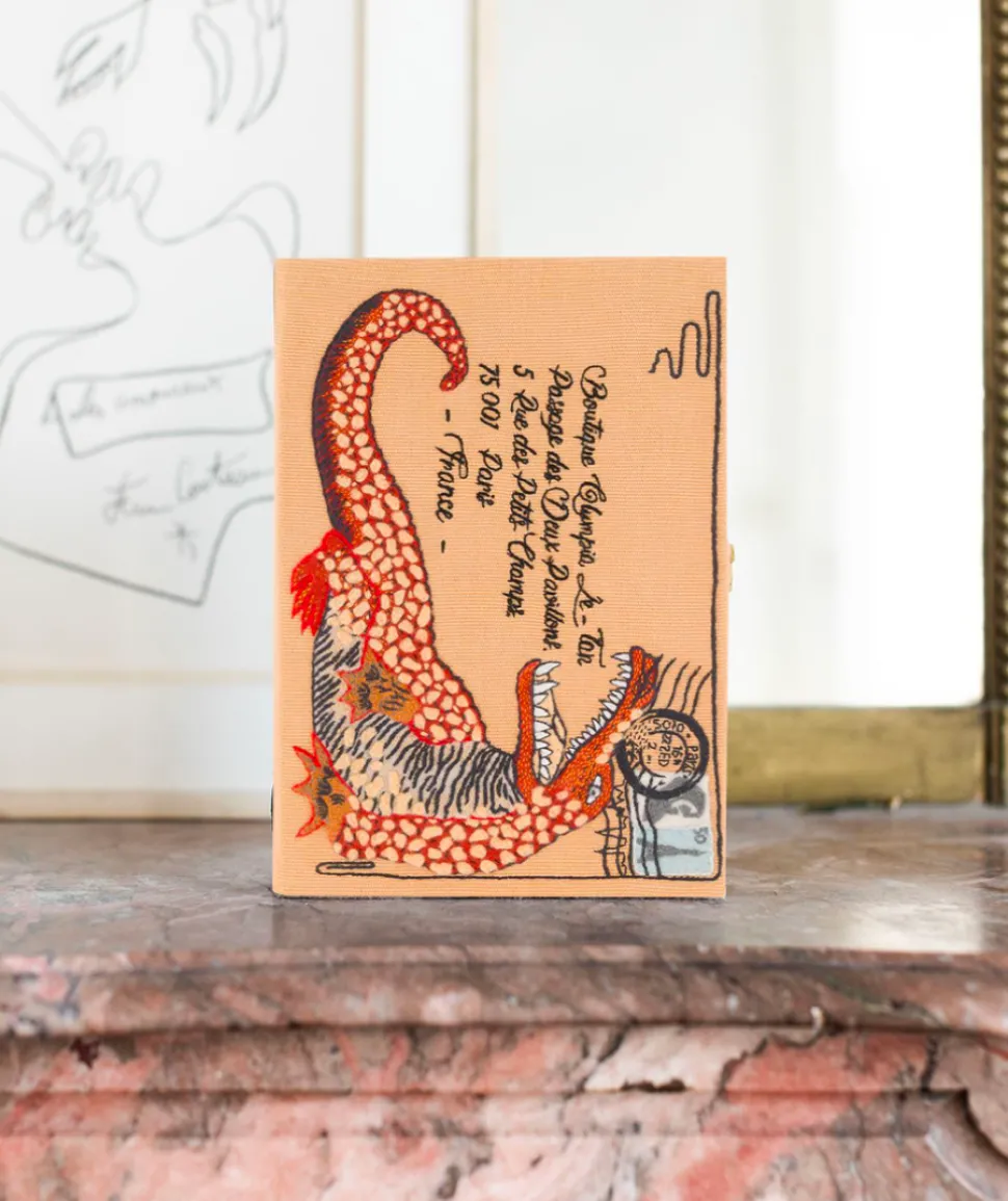 Non-Strapped|Book Clutch<Olympia Le-Tan Crocodile Letter