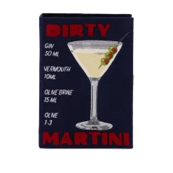 Non-Strapped|Book Clutch<Olympia Le-Tan Dirty Martini – Navy