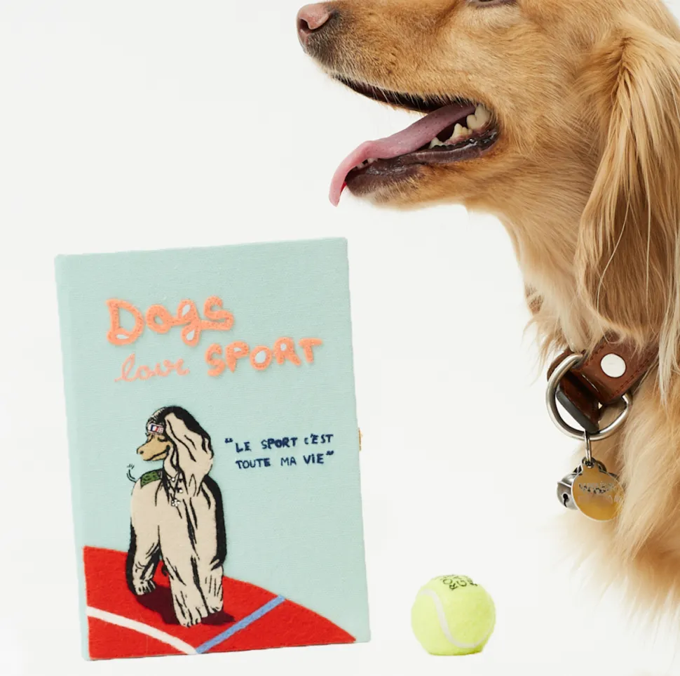 Non-Strapped|Book Clutch<Olympia Le-Tan Dogs Love Sport