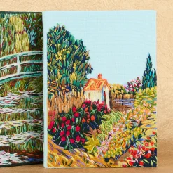Strapped|Book Clutch<Olympia Le-Tan Garden Behind a House (Strapped)