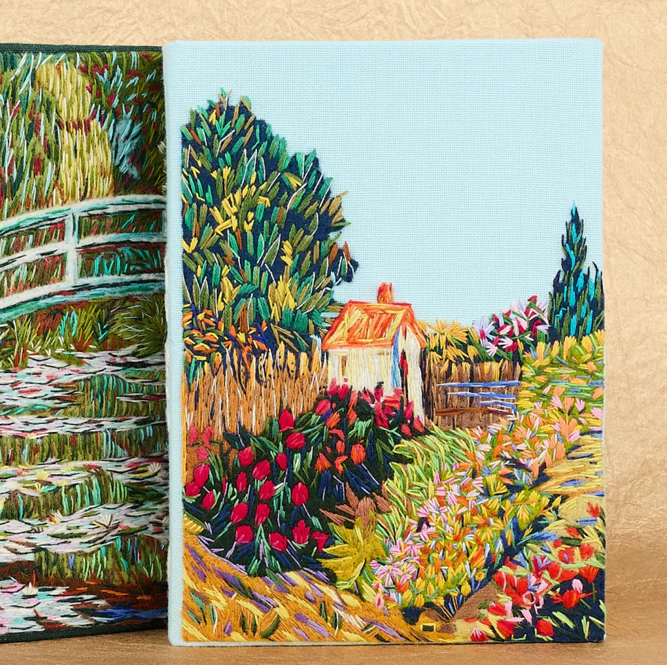 Strapped|Book Clutch<Olympia Le-Tan Garden Behind a House (Strapped)