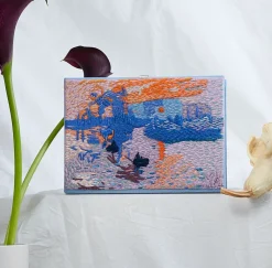 Non-Strapped|Book Clutch<Olympia Le-Tan Impression, Sunrise