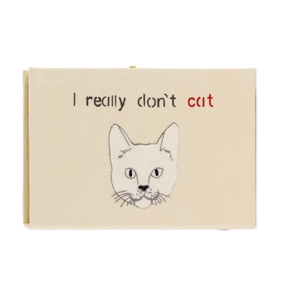Non-Strapped|Book Clutch<Olympia Le-Tan I really Don't Cat