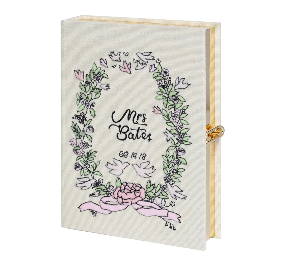 Strapped|Mini Book Clutch<Olympia Le-Tan Just Married (Mini – Strapped)