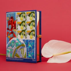 Non-Strapped|Book Clutch<Olympia Le-Tan Kaleidoscope Blue