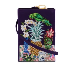 Strapped|Book Clutch<Olympia Le-Tan Le Perroquet et l'Ananas (Strapped)