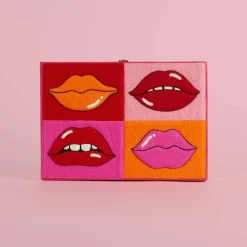 Non-Strapped|Book Clutch<Olympia Le-Tan Lips