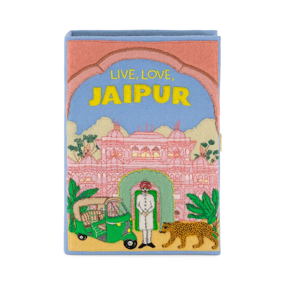 Non-Strapped|Book Clutch<Olympia Le-Tan Live, Love, Jaipur