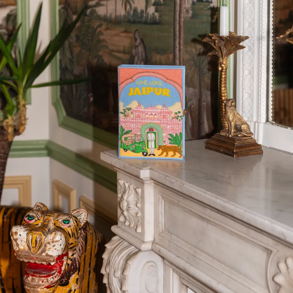 Non-Strapped|Book Clutch<Olympia Le-Tan Live, Love, Jaipur