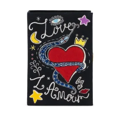 Non-Strapped|Book Clutch<Olympia Le-Tan Love – L'Amour