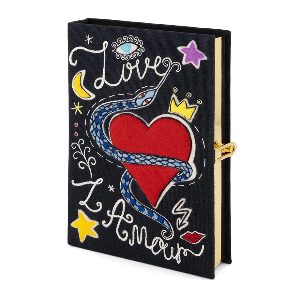 Non-Strapped|Book Clutch<Olympia Le-Tan Love – L'Amour