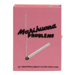 Strapped|Book Clutch<Olympia Le-Tan Marihuana Problems (Pink – Strapped)
