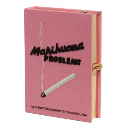 Strapped|Book Clutch<Olympia Le-Tan Marihuana Problems (Pink – Strapped)
