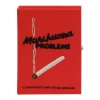 Non-Strapped|Book Clutch<Olympia Le-Tan Marihuana Problems (Red)