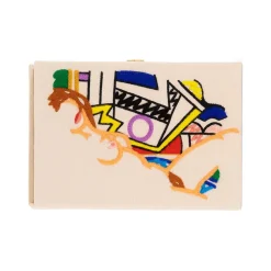Non-Strapped|Book Clutch<Olympia Le-Tan Monica Nude with Lichtenstein