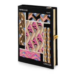 Strapped|Book Clutch<Olympia Le-Tan Patterns and Colors Black (Strapped)