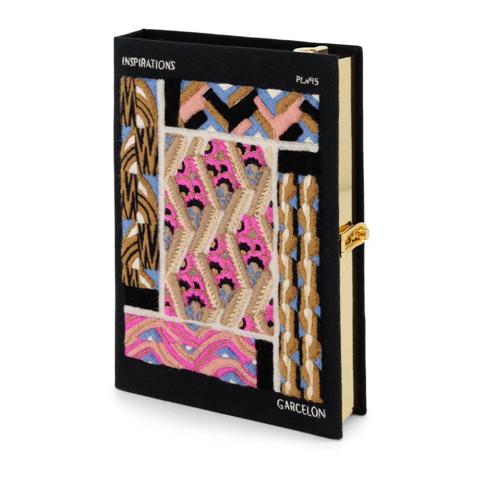 Strapped|Book Clutch<Olympia Le-Tan Patterns and Colors Black (Strapped)