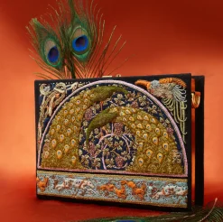Strapped|Book Clutch<Olympia Le-Tan Peacock and Grapes (Strapped)