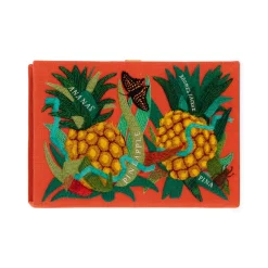 Non-Strapped|Book Clutch<Olympia Le-Tan Pineapple Holly Ovenden