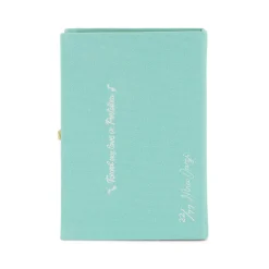 Non-Strapped|Book Clutch<Olympia Le-Tan Portofino Aquamarine