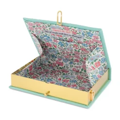 Strapped|Book Clutch<Olympia Le-Tan Portofino Aquamarine (Strapped)