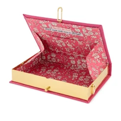 Strapped|Book Clutch<Olympia Le-Tan Pride and prejudice Love Quote by Jenny Zemanek (Strapped)