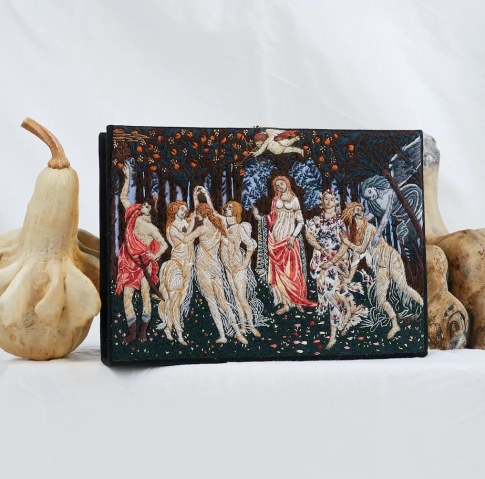 Non-Strapped|Book Clutch<Olympia Le-Tan Primavera Botticelli