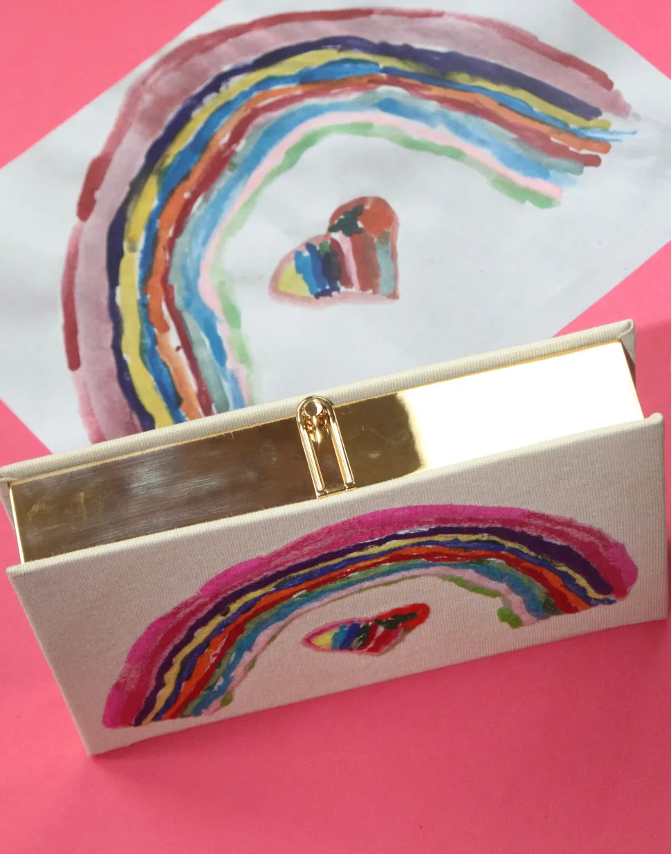 Strapped|Book Clutch<Olympia Le-Tan Rainbow (Strapped)