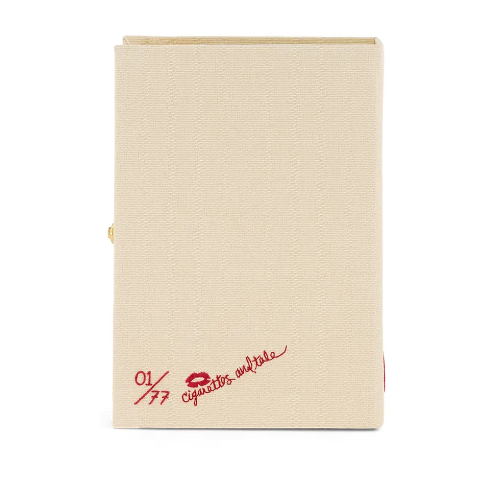 Non-Strapped|Book Clutch<Olympia Le-Tan Red Lips Face by Cigarettes and Kale
