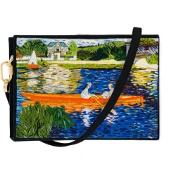 Strapped|Book Clutch<Olympia Le-Tan Renoir The Skiff (Strapped)