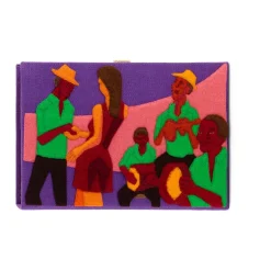 Non-Strapped|Book Clutch<Olympia Le-Tan Roda de Samba by Eduardo Sampaio