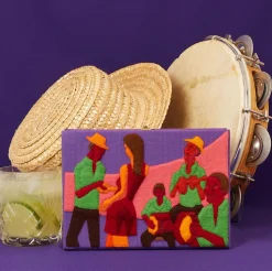 Non-Strapped|Book Clutch<Olympia Le-Tan Roda de Samba by Eduardo Sampaio