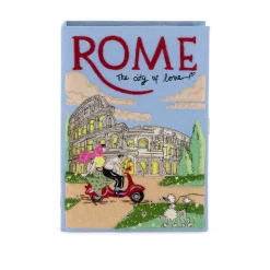Non-Strapped|Book Clutch<Olympia Le-Tan Rome the City of Love