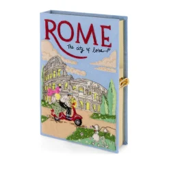 Non-Strapped|Book Clutch<Olympia Le-Tan Rome the City of Love