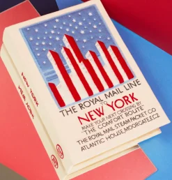 Non-Strapped|Book Clutch<Olympia Le-Tan Royal Mail Line to New-York