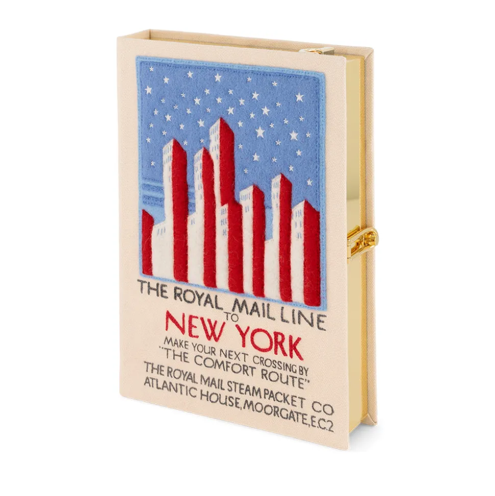 Strapped|Book Clutch<Olympia Le-Tan Royal Mail Line to New-York (Strapped)