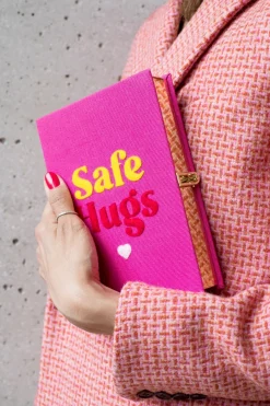 Non-Strapped|Book Clutch<Olympia Le-Tan Safe Hugs Pink