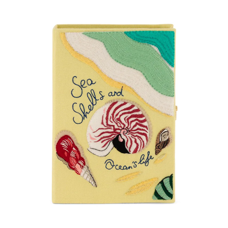 Non-Strapped|Book Clutch<Olympia Le-Tan Seashells and Ocean's Life